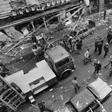 Police examine the site of a car bomb in the Rue Marbeuf, Paris, in April, 1982 attributed to "Carlos the Jackal," a Venezuelan named Ilyich Ramirez Sanchez