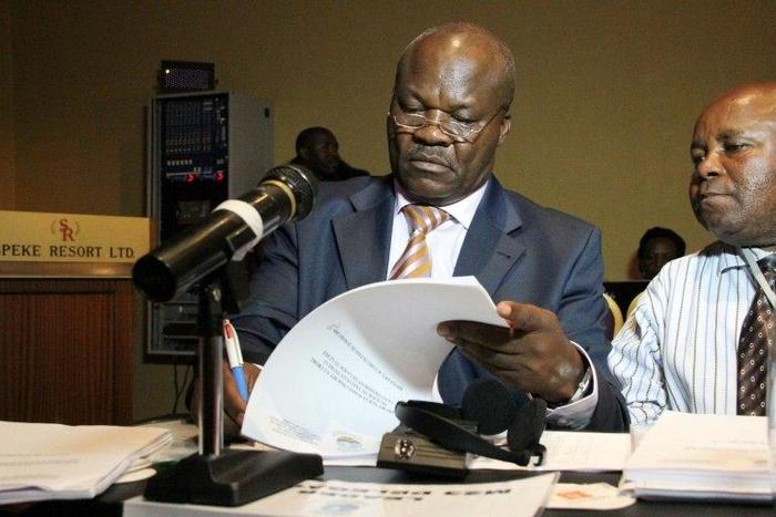 Roger Lumbala, pictured in 2013, has returned to Kinshasa