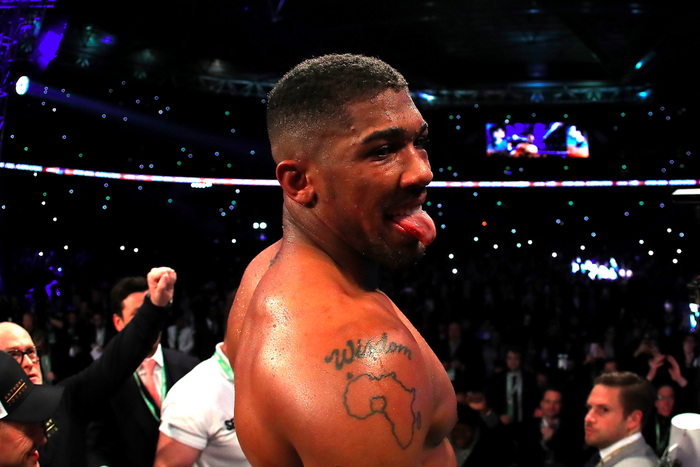 Anthony Joshua licks his lips at the prospect of post-fight crumble.