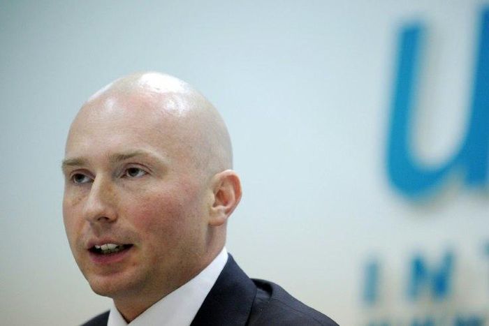 Russian Liberal Democratic party faction leader in the state Duma Igor Lebedev, pictured in December 2011, says his country could even be a pioneer in the new "sport" of football fan hooliganism