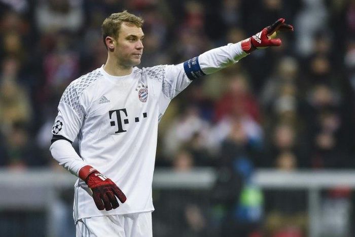 Bayern Munich's Manuel Neuer in action during the Champions League clash against Atletico Madrid in 2016