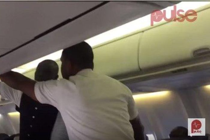 Notorious thieves have been arrested inside an Arik Air plane