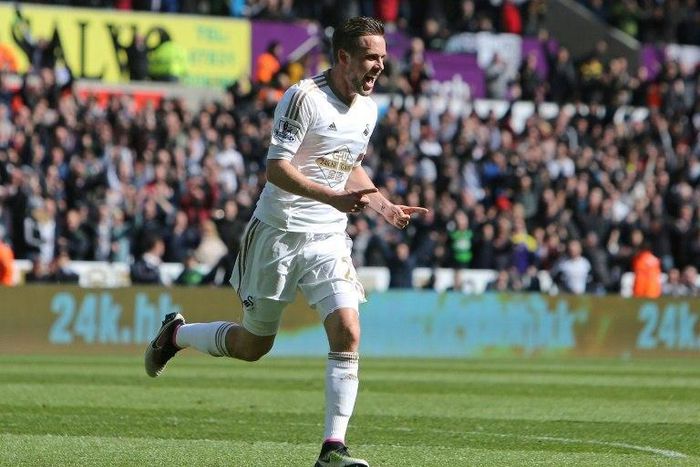 Gylfi Sigurdsson scored nine goals and was credited with 13 assists for Swansea City last season
