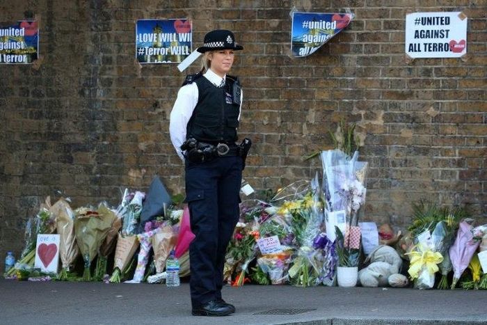 Ten people were injured and one man died at the scene when a white man drove a van into worshippers leaving a London mosque in the early hours of Monday