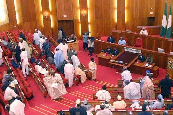 The Nigerian Senate after close of plenary.