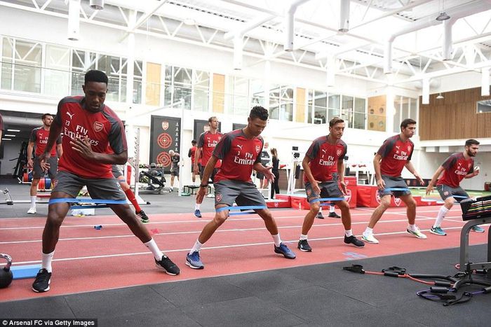 Arsenal players back in training