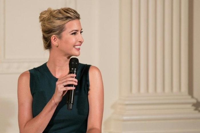Ivanka Trump speaks during an event with small businesses at the White House in Washington, DC, on August 1, 2017