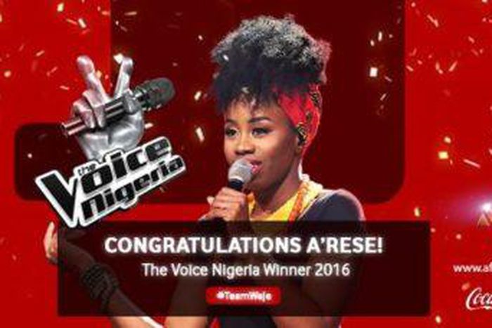 A'rese wins The Voice Nigeria