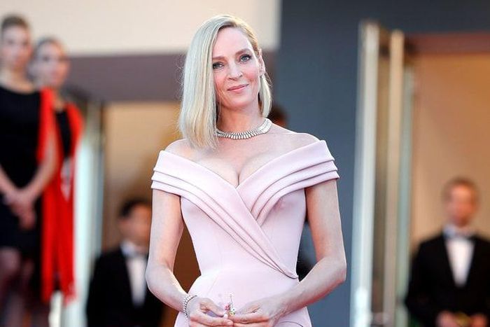 Uma Thurman at the 70th Annual Cannes Film Festival in Cannes, France