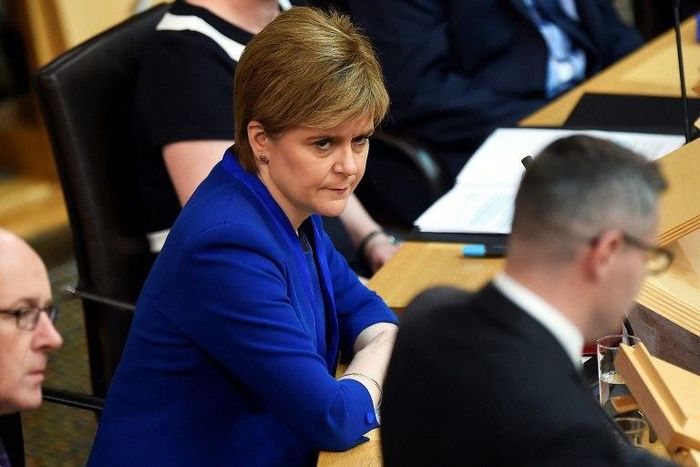 First Minister Nicola Sturgeon told the Scottish parliament she would look again at a timetable for an independence referendum in autumn 2018