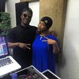 Jaywon, Tonto Dikeh-Churchill, in the studio
