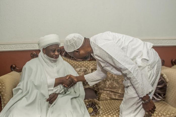 Aregbesola greets the Sultan