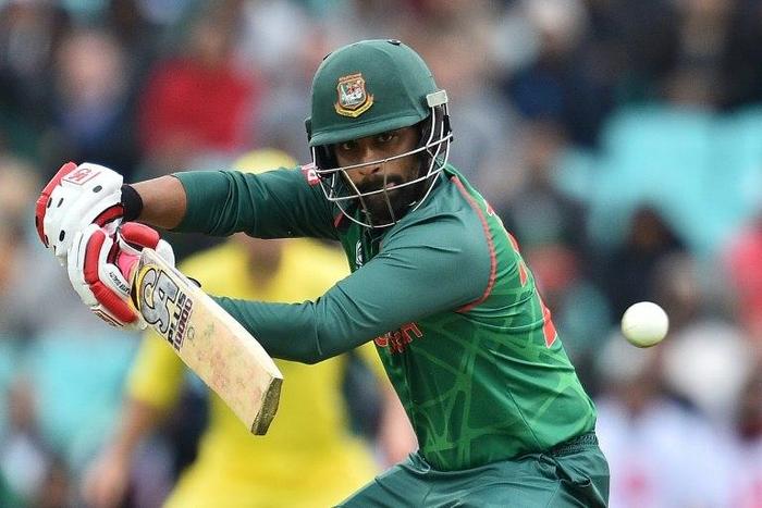Bangladesh's Tamim Iqbal plays a shot on June 5, 2017