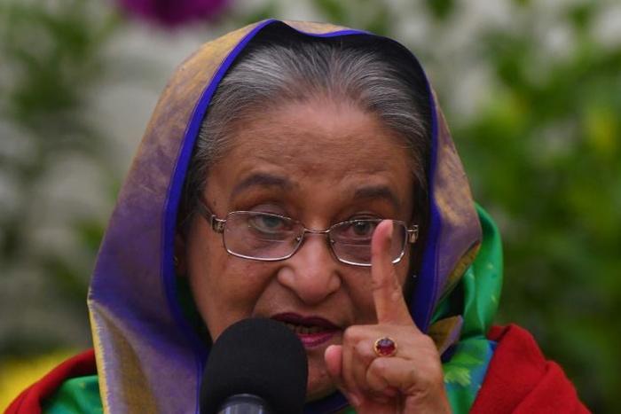 Prime Minister Sheikh Hasina was declared the landslide winner in her bid for a fourth term