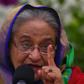 Prime Minister Sheikh Hasina was declared the landslide winner in her bid for a fourth term