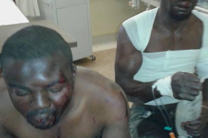 The two Nigerians beaten in South Africa