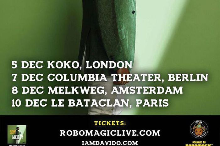 Davido to tour Europe