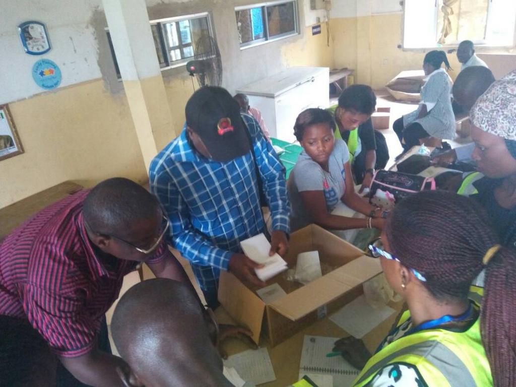 Voters during the Lagos LG election