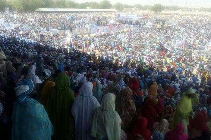 APC Presidential candidate, Muhammadu Buhari campaigns in Borno State. 