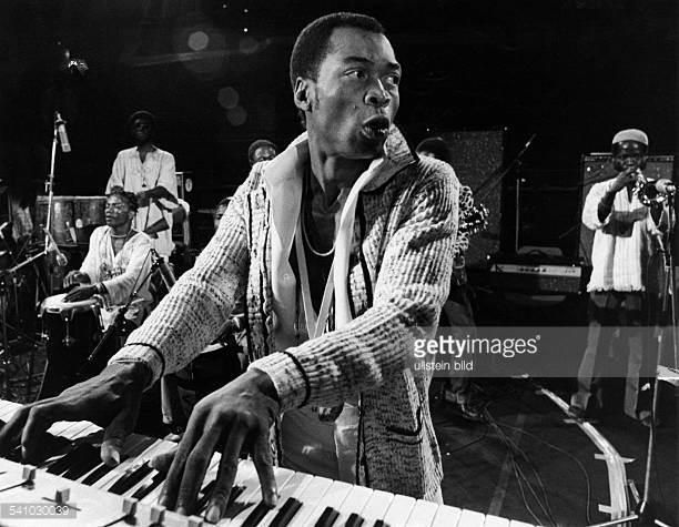Fela Kuti showing his mastery skills on the piano