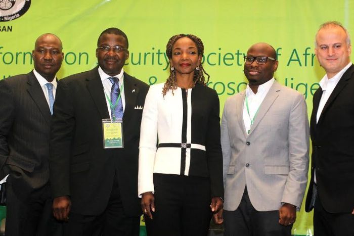 ​​L-R: Deputy Director, Banking and Payments System Department, Central Bank of Nigeria, Musa Jimoh; President of Information Security Society of African Nigeria, Dr. David Isiavwe; CEO, Digital Jewels, Adedoyin Odunfa; Director, Enterprise Partner Gro...