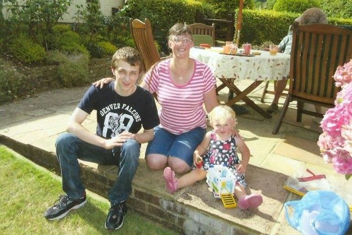 Briton Michael Sandford, seen here in an undated handout with his mother and sister, returned to his home near London after being released from jail in early May
