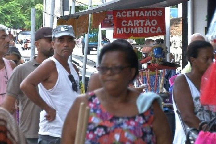 This shop in Marica accepts the Mumbaca currency in which universal incomes are paid