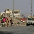 Yemeni pro-government forces are seen at the eastern entrance of Hodeida city on December 29, 2018