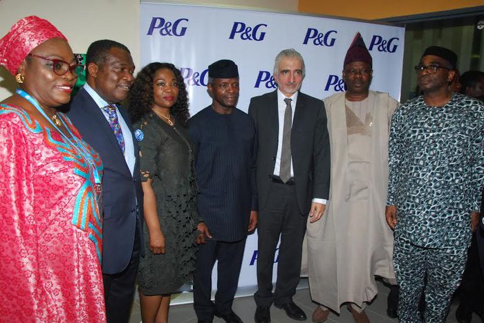 Mrs. Yetunde Oni, Ag Director-General, National Agency for Food and Drugs Administration and Control (NAFDAC); Otunba Bimbo Ashiru, Commissioner for Trade and Investment, Ogun State; Mrs Temitope Iluyemi, Director, Government Relations, P&G Sub-Sahara ...