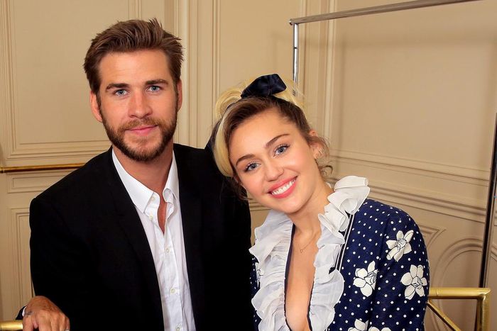 Liam Hemsworth and Miley Cyrus