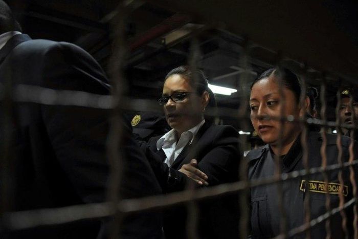 Guatemalan former vice-president Roxana Baldetti (L) was indicted in US federal court in Washington on drug trafficking charges