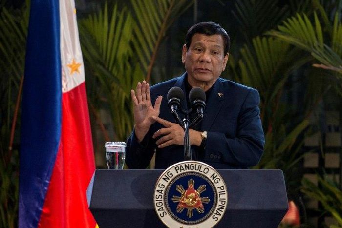Duterte imposed martial law on Tuesday across the southern region of Mindanao in response to militants going on a deadly rampage through a city in the south and flying the black flags of the Islamic State group