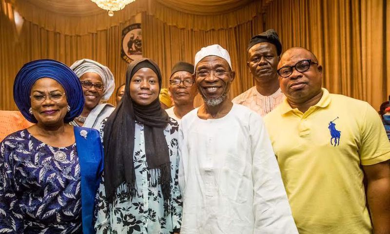 Governor Rauf Aregbesola at a ceremony to welcome the new doctors