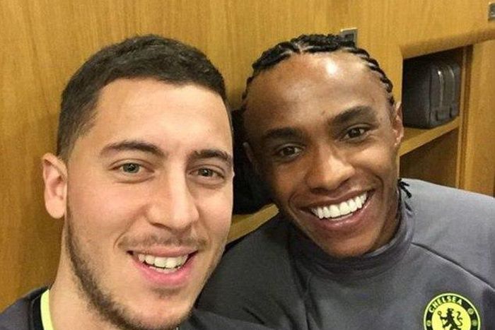 Eden Hazard and Willian