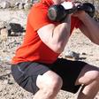 Double kettlebell front squat