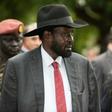 South Sudan's President Salva Kiir with then US Ambassador to the United Nations Samantha Power on September 4, 2016