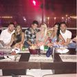 Lionel Messi, Luis Squarez and Cesc Fabregas with their wives