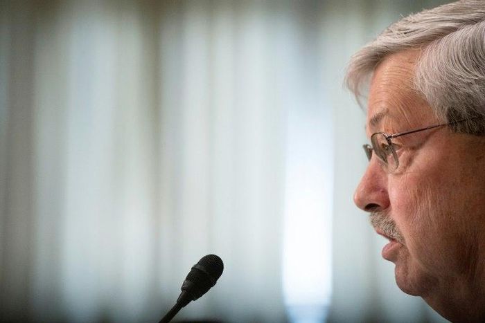 Donald Trump's choice as the new ambassador to China, former Iowa governor Terry Branstad, pictured, has yet to arrive in the country.