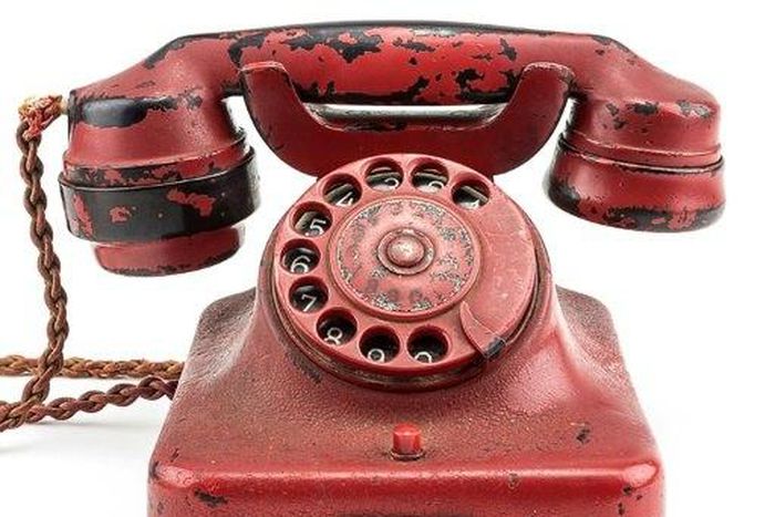 This undated image obtained from Alexander Historical Auctions shows a phone belonging to Nazi leader Adolf Hitler
