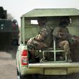 Nigerian soldiers patrol on June 5, 2013 near Maiduguri