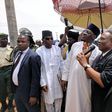 Gov Ahmed during the road construction flag-off