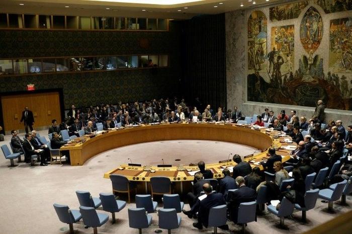 The United Nations Security Council meets to address the situation in Syria at the UN headquarters in New York on April 7, 2017