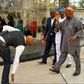 Banky W prostrating for Dele Momodu