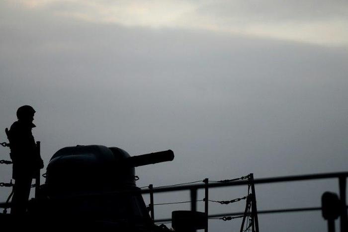 A Russian navy ship collided with another vessel off the Turkish coast in the Black Sea, Russia's defence ministry said, adding that its crew was trying to keep it afloat