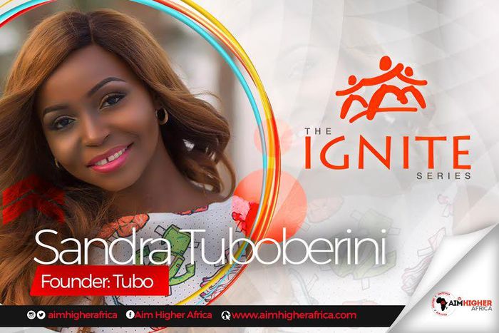 Sandra Tuboberini on Aim Higher Africa's Ignite Series.