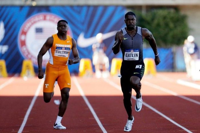 Veteran sprinter Justin Gatlin has become a mentor to prodigy and rival Christian Coleman