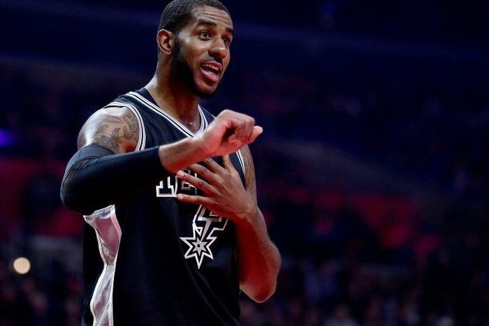 LaMarcus Aldridge has averaged 17.3 points, 7.4 rebounds and 2.0 assists a game for the Spurs