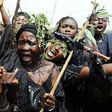 Nigerian women protesting