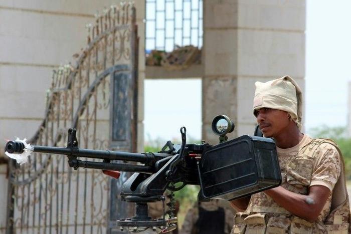 Yemeni government forces in Zinjibar in August 2016 after they entered the capital of southern Abyan province during an offensive to recapture it from Al-Qaeda