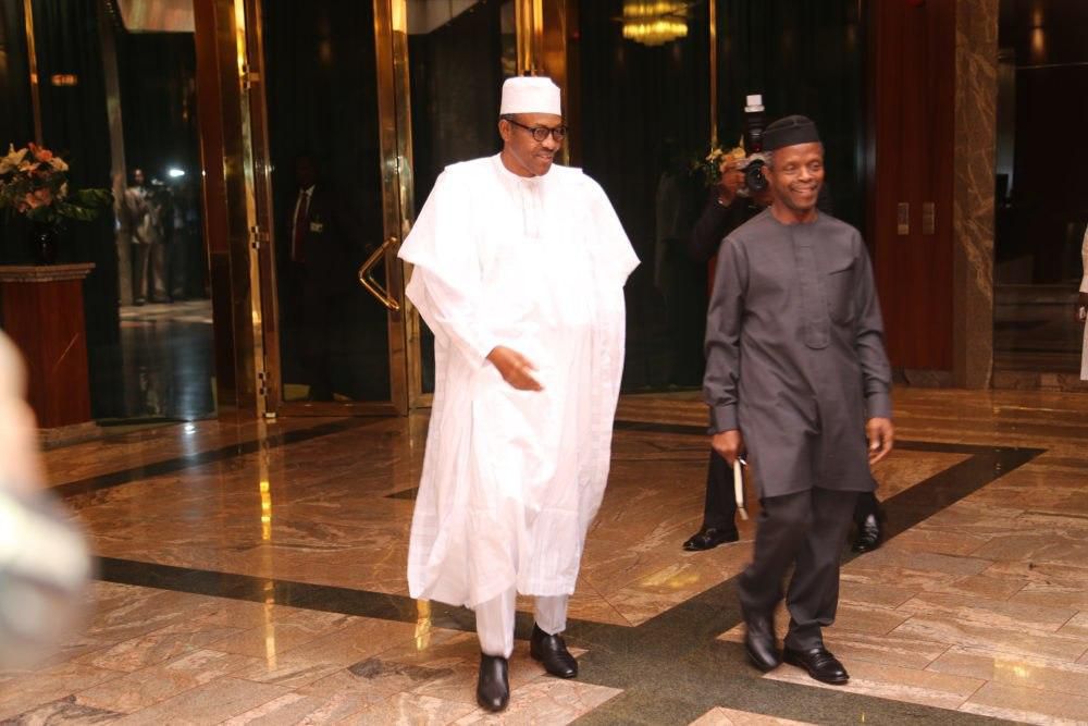 President Muhammadu Buhari, and his Vice, Prof. Yemi Osinbajo